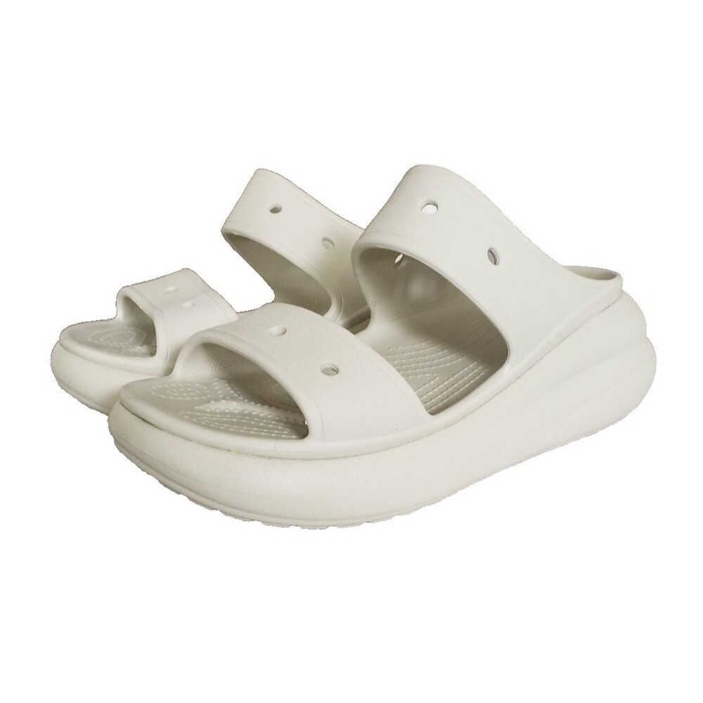 Crocs Crush Sandal Platform 2 Strap Women's Size 11 Men's Size 9 Bone 207670